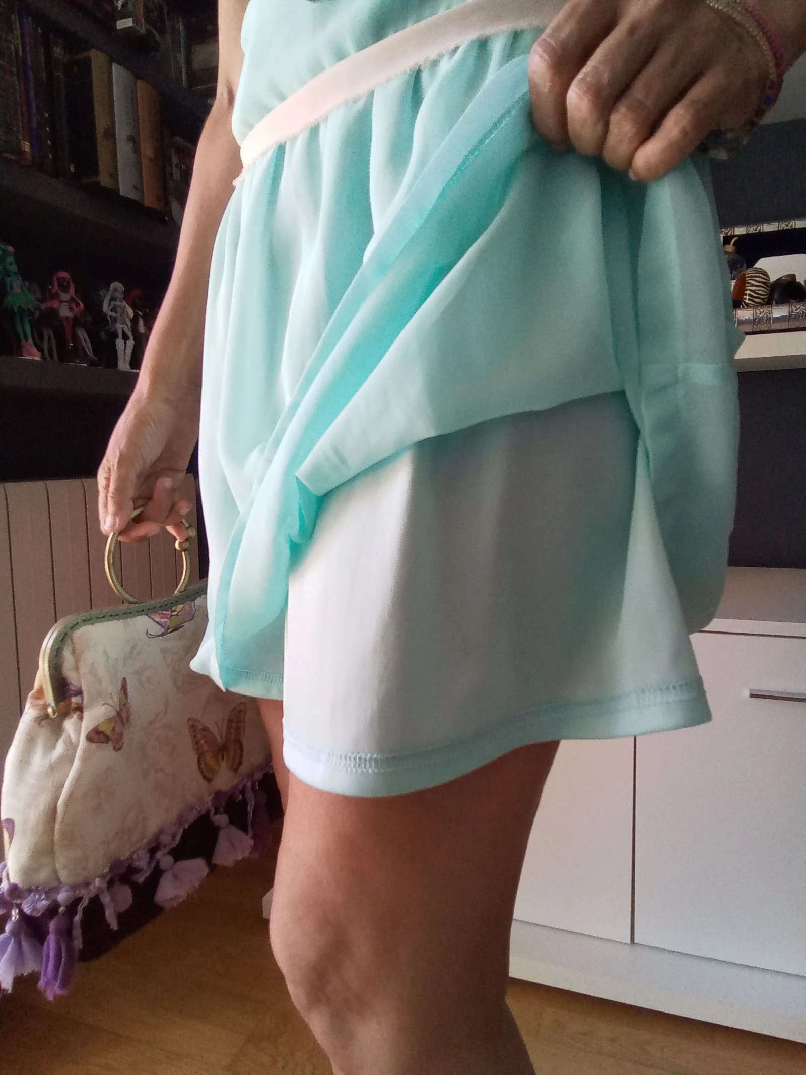 Vestido de verão verde água – photo 8
